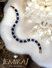 Load and play video in Gallery viewer, Sultans Sapphire and Diamond Tennis Bracelet
